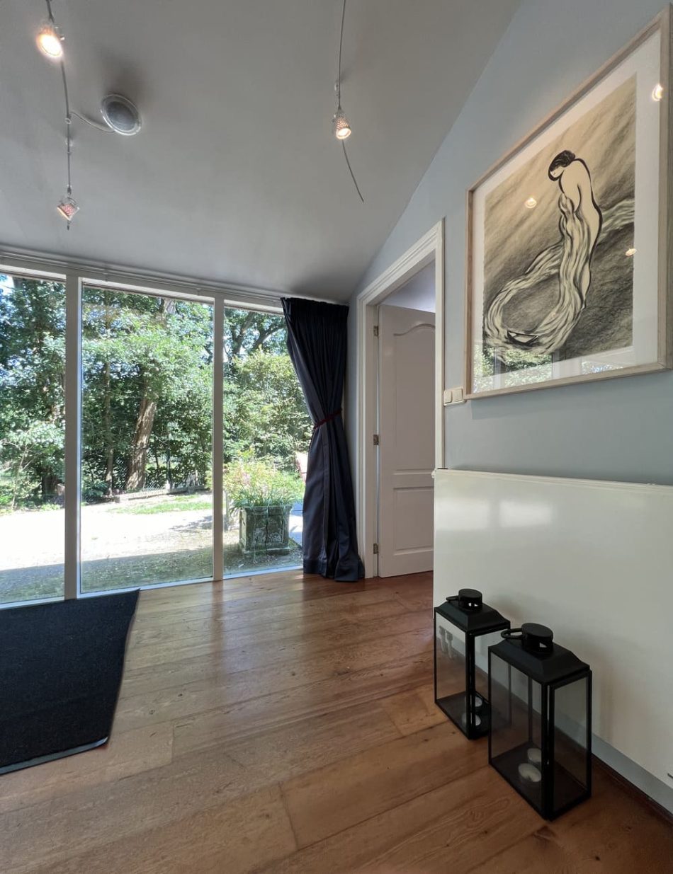 BnB Villa De Nachtegaal living room art